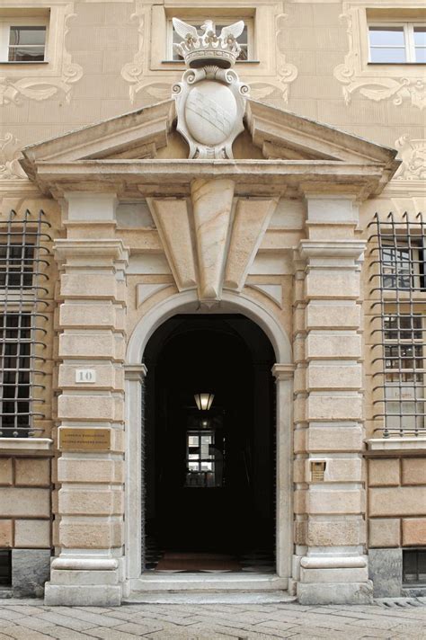 Rusticated Tuscan Portal Cattaneo Adorno Palace Mid Xvi C Genoa