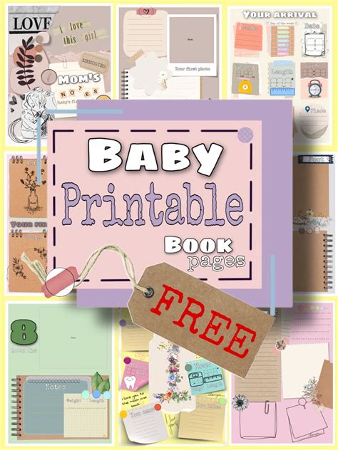 Free Printable Baby Book Pages Diy Photo Book Baby Book Pages Baby