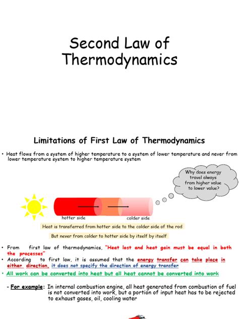 Unit-II Second Law of Thermodynamics | PDF | Heat | Temperature