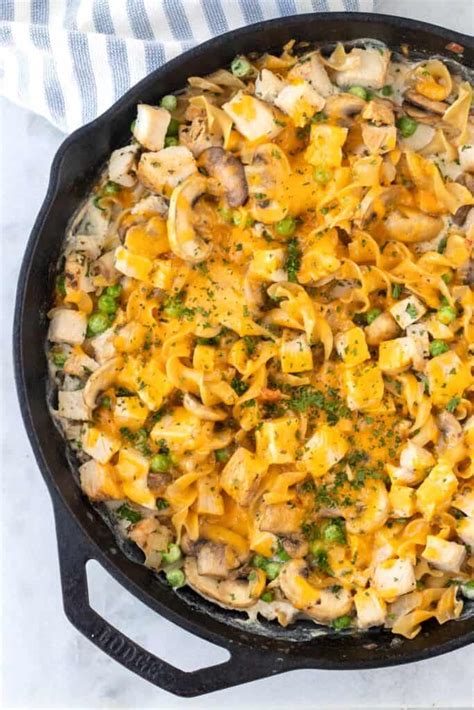 Healthy Chicken Noodle Casserole One Pot Dinner