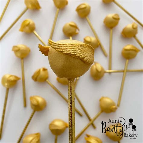 Golden Snitch Cake Pops Aunty Banty S Bakery