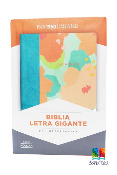 Biblia Letra Gigante Estilo Floral Sociedad Bíblica CR