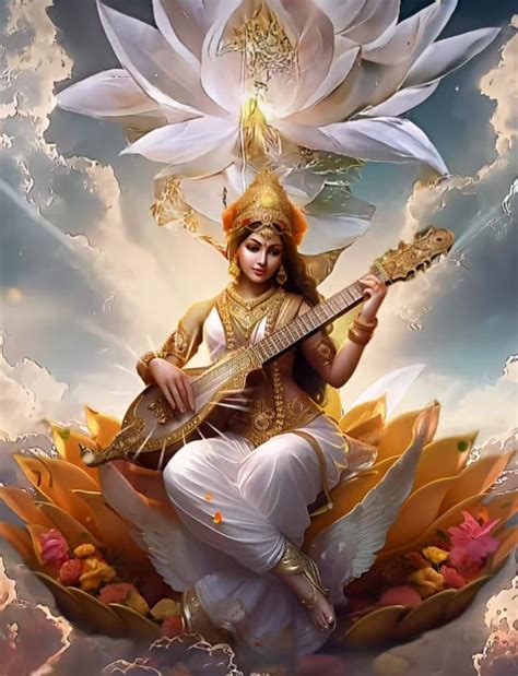 Pin by Eesha Jayaweera on Saraswathi ( Srt ) | Goddess artwork, God ...