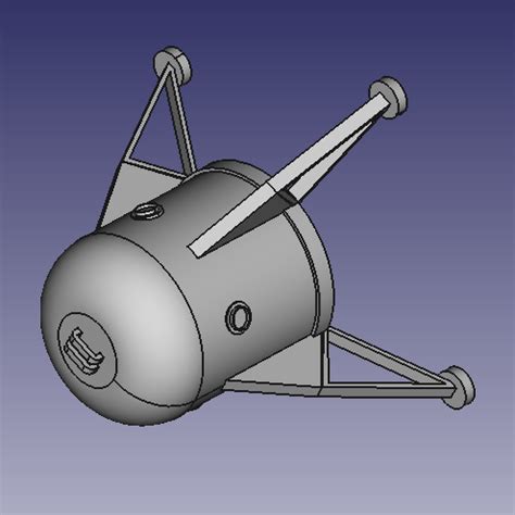 Fichier STL PROTOTYPE DE FUSÉE SPATIALE Modèle imprimable en 3D à