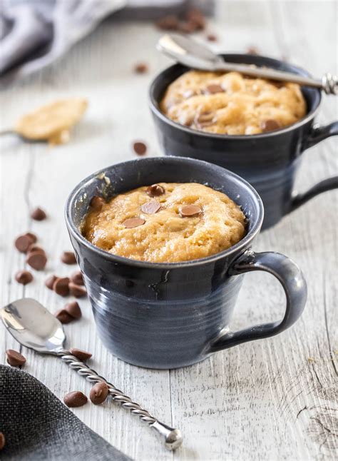 5 Minute Peanut Butter Mug Cake Recipe Oh Sweet Basil