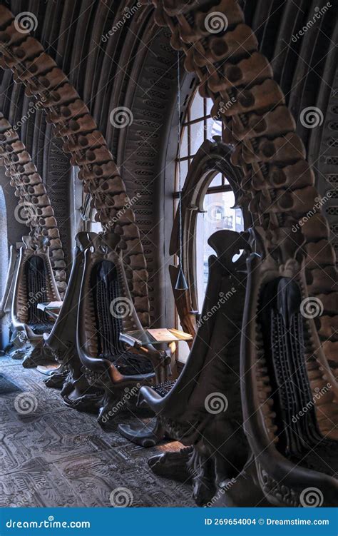 The Grotesque Interiors Of The HR Giger Bar Cafe In Gruyeres Editorial