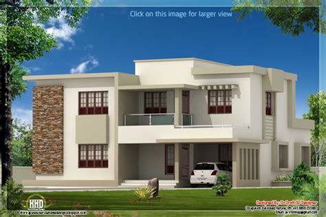 4 Bedroom contemporary flat roof home design - Kerala Home Design and ...