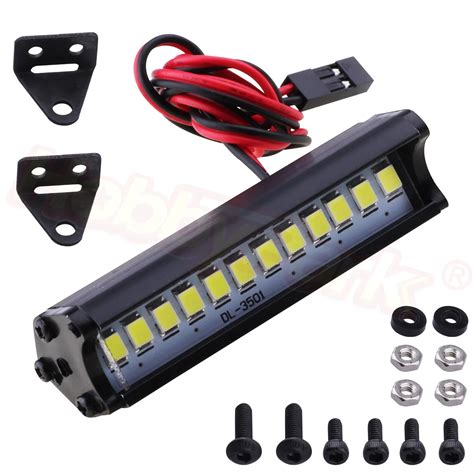 Rc Rock Crawler Led Light Bar Spotlight Dome Simulation For Traxxas Trx