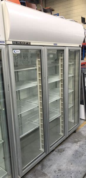 Skope 3 Glass Door Upright Display Fridge