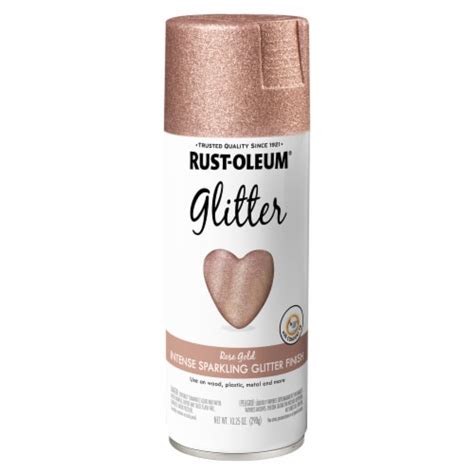 Rust Oleum Specialty Glitter Spray Paint And Sealer Rose Gold