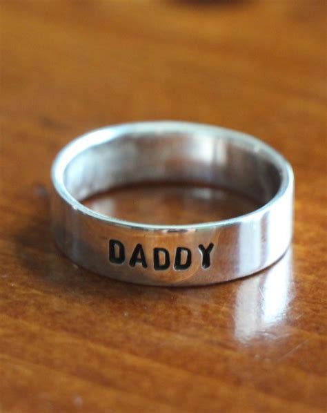 Personalized Mens Ring Sterling Silver Kandsimpressions