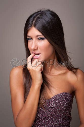 Intimate Brunette Woman Portrait Stock Photo Crushpixel