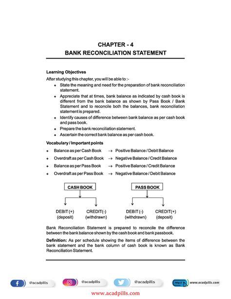 4 Bank Reconciliation Statement CHAPTER 4 BANK RECONCILIATION