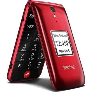 Jitterbug Flip Easy-to-Use Cell Phone for Seniors by GreatCall - Red