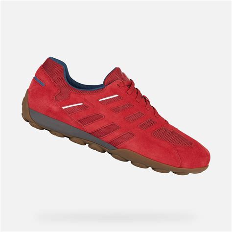 Geox Snake Men S Red Low Top Sneakers Geox