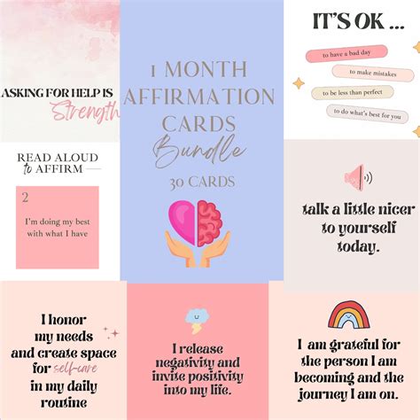 Mindfulness Affirmation Cards Affirmation Deck Manifestation Etsy