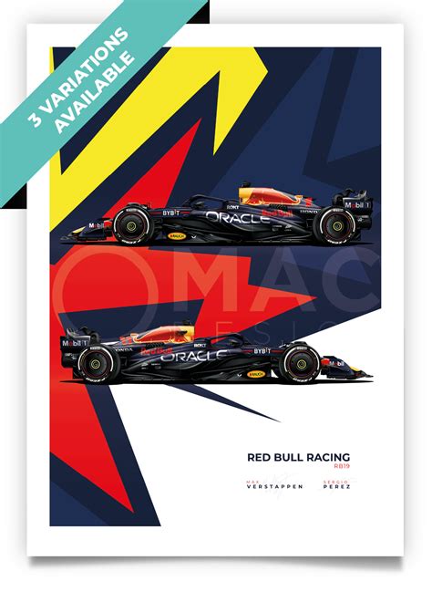 2023 Red Bull Racing Formula 1 RB19 Poster – OMAC Design