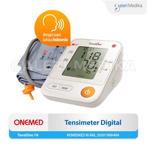 Jual Tensimeter Digital Lengan Atas TensiOne 1 A Onemed Dengan Suara