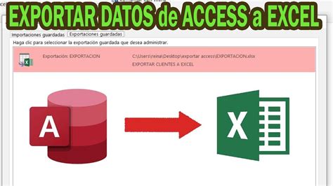 EXPORTAR DATOS De ACCESS A EXCEL Formularios Consultas E Informes