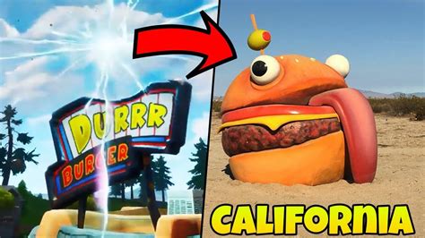 This Is Where The Durrr Burger Has Been Teleported To California Desert Fortnite Youtube