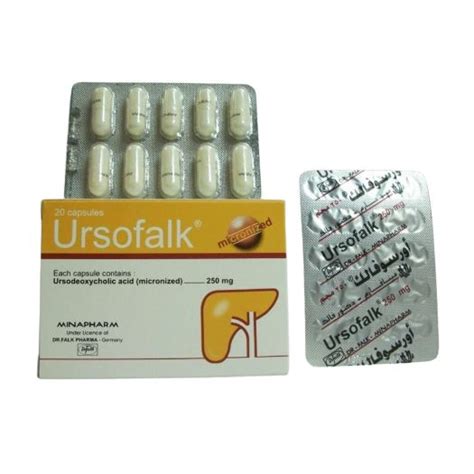 Ursofalk 250 Mg 20 Capsules