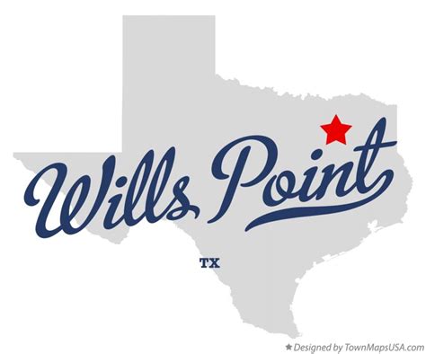 Map of Wills Point, TX, Texas