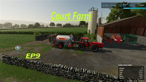 Court Farm EP9 Slurry On One Of The Fields Hay Bales Done Cows