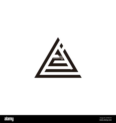 Letter L J And Number 2 Triangle Geometric Symbol Simple Logo Vector