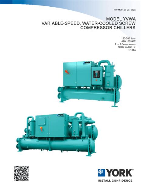 Fillable Online Model Yvwa Variable Speed Water Cooled Screw Compressor