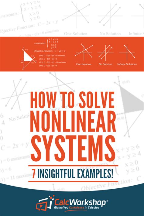 How To Solve Nonlinear Systems 7 Insightful Examples