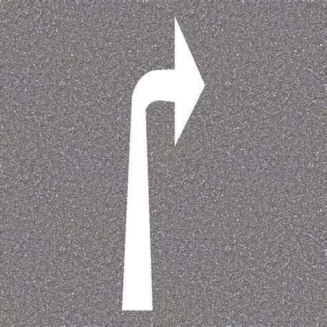 thermoplastic  turn arrow red stag materials