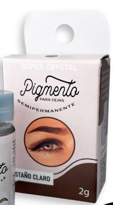 Pigmento Para Cejas Super Crystal Semi Permanente Casta O Claro