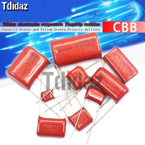 10pcs 63v 100v 250v 400v 450v 630v 2000v Cbb Polypropylene Film