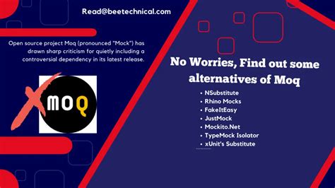 Exploring the Top 10 Alternatives to Moq: A Guide for .NET Developers