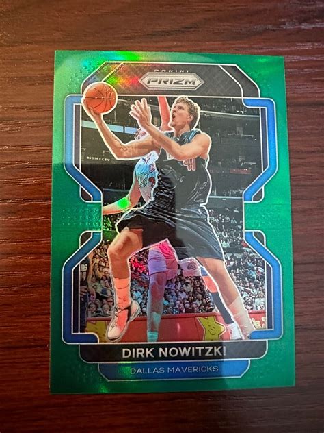 Panini Prizm Dirk Nowitzki Green Prizm Dallas Mavericks Ebay