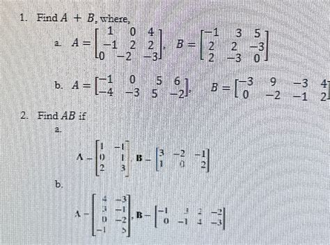 Solved Find Ab