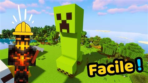 Comment Construire Une Statue De Creeper Dans Minecraft Tuto Facile