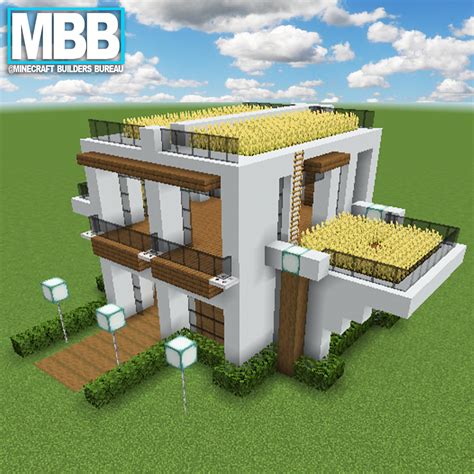 Modern house with farms! : r/Minecraft