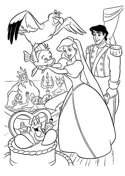 Desenhos Da Ariel Para Colorir