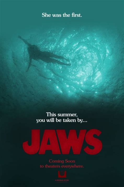 Jaws 1975 Teaser Poster Concept Jaws Movie Poster Movie Posters