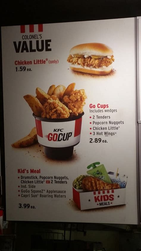 Kfc menu and prices - tipsrilly