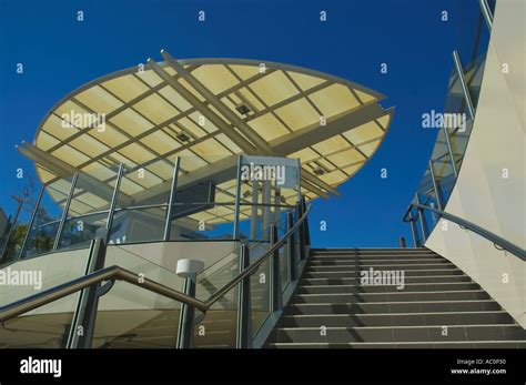 Western Australia Perth Subiaco Train Station Oval shaped modern opaque ...