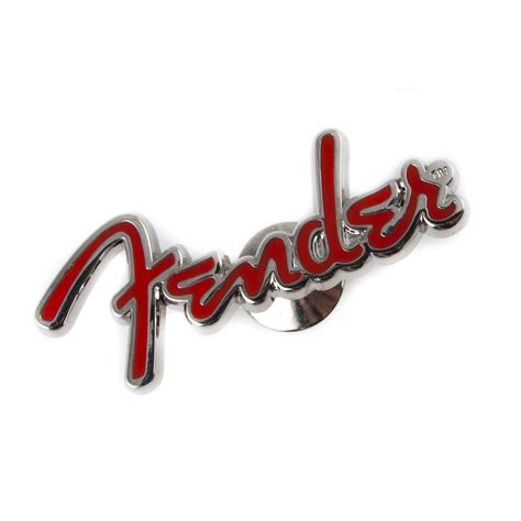 Fender Logo Pin Red At Gear4music Riset