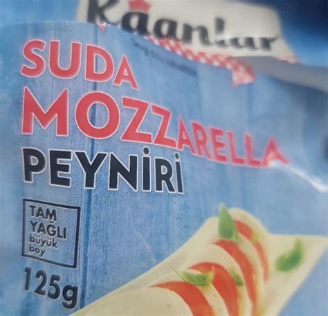 Suda Mozzarella Peynir Kaanlar калорійність харчова цінність