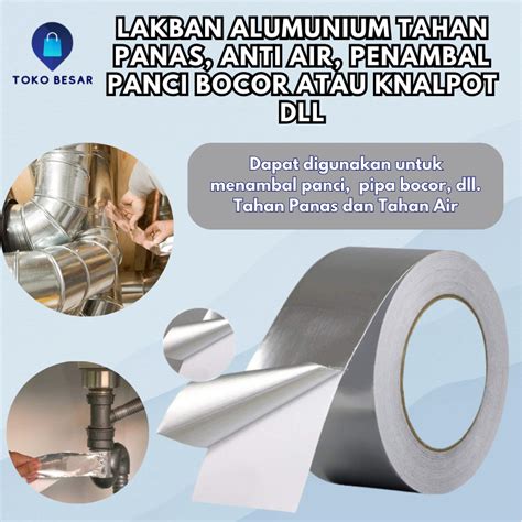 Jual Lakban Alumunium Tahan Panas Alumunium Foil Tape Isolasi Lakban