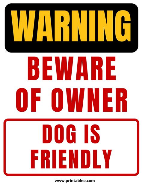 35+ Beware Of Dog Signs | Download Free Pintables