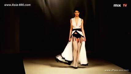 Blonde Model Lingerie Show