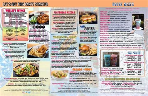 Menu Of Wet Willies In Charlotte Nc 28206