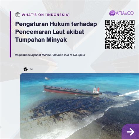 Pengaturan Hukum Terhadap Pencemaran Laut Akibat Tumpahan Minyak – Afia & Co