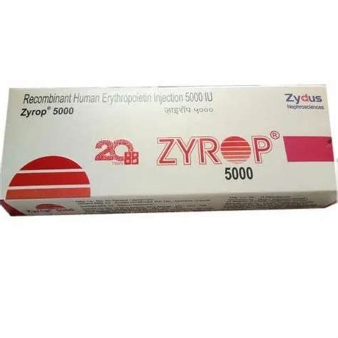 Zydus Recombinant Human Erythropoietin Injection Iu Prescription